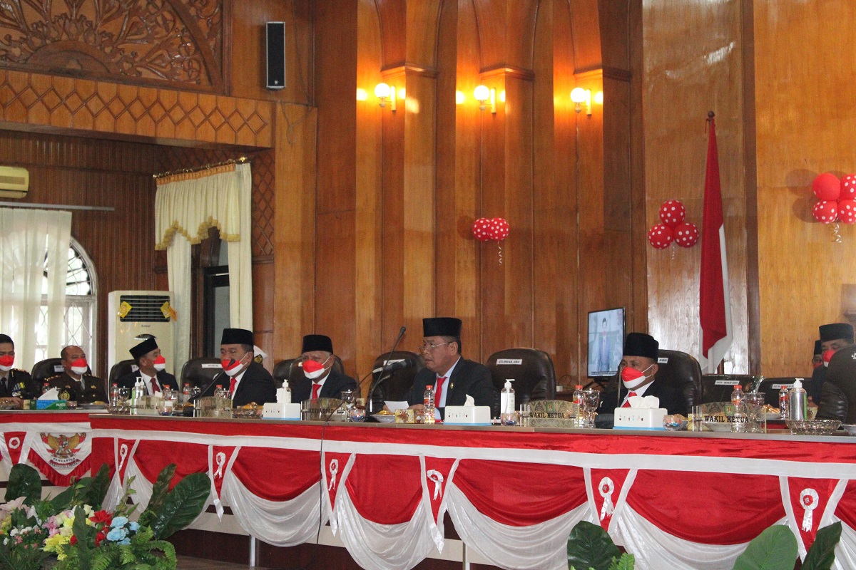 Rapat Paripurna DPRD Kabupaten Asahan Dalam Acara Mendengarkan Pidato Kenegaraan Presiden Republik Indonesia Dalam Rangka Memperingati HUT