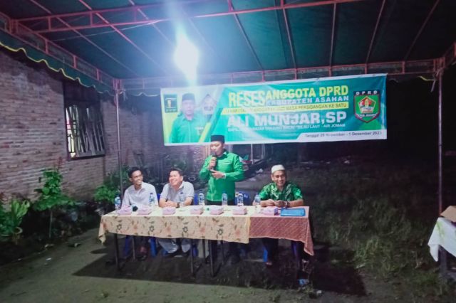 ANGGOTA DPRD KABUPATEN ASAHAN ALI MUNJAR, SP MELAKSANAKAN RESES TAHAP I TAHUN ANGGARAN 2023 MASA PERSIDANGAN KE I