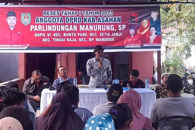 ANGGOTA DPRD KABUPATEN ASAHAN PARLINDUNGAN MANURUNG, SP MELAKSANAKAN RESES TAHAP I TAHUN ANGGARAN 2023 MASA PERSIDANGAN KE I