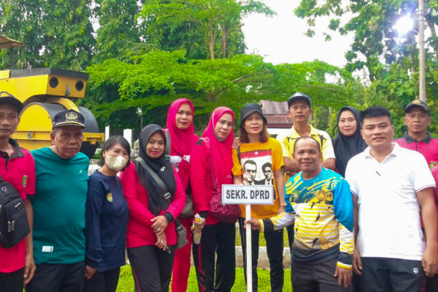 KORPRI UNIT SEKRETARIAT DPRD HADIRI PEMBUKAAN PEKAN OLAHRAGA KABUPATEN KORPRI ASAHAN TAHUN 2023