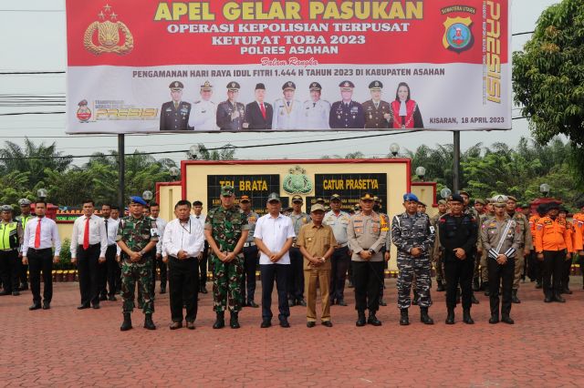 Senin (17/04/2023) Ketua DPRD Kabupaten Asahan Menghadiri Acara Apel Gelar Pasukan Operasi Kepolisian Terpusat
