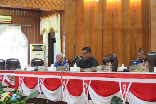 Rapat Paripurna DPRD Kabupaten Asahan Dalam Acara Penyampaian Nota Keuangan Rancangan Peraturan Daerah Tentang Perubahan APBD
