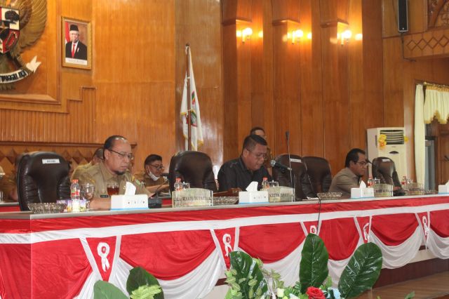 Rapat Paripurna DPRD Kabupaten Asahan dalam Acara Pemandangan Umum Fraksi-Frkasi DPRD Kabupaten Asahan terhadap Nota Keuangan