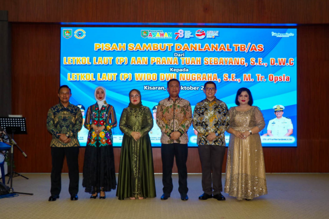 KETUA DPRD KABUPATEN ASAHAN HADIRI PISAH SAMBUT DANLANAL TB/AS