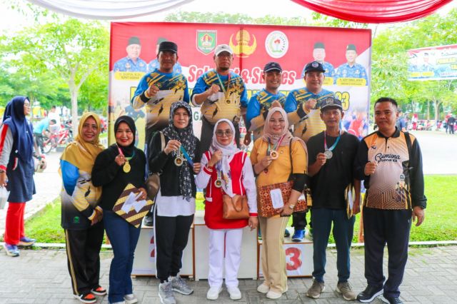 PENUTUPAN PORKAB KORPRI ASAHAN TAHUN 2023, SEKRETARIAT DPRD SABET TIGA MEDALI