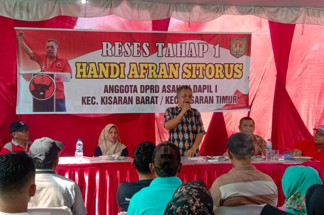 ANGGOTA DPRD KABUPATEN ASAHAN HANDI AFRAN SITORUS MELAKSANAKAN RESES TAHAP I TAHUN ANGGARAN 2023 MASA PERSIDANGAN KE I