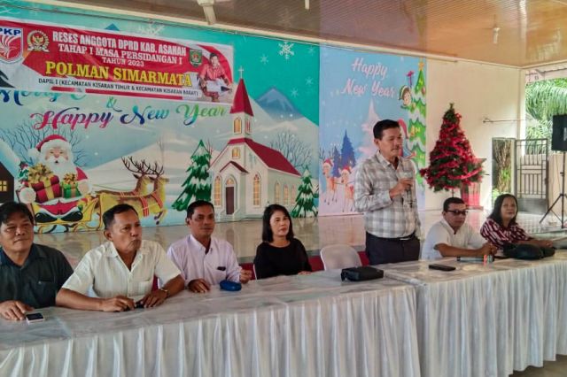 ANGGOTA DPRD KABUPATEN ASAHAN POLMAN SIMARMATA MELAKSANAKAN RESES TAHAP I TAHUN ANGGARAN 2023 MASA PERSIDANGAN KE I